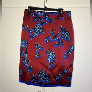 J. Crew Collection Silk Wool Floral Pencil Skirt